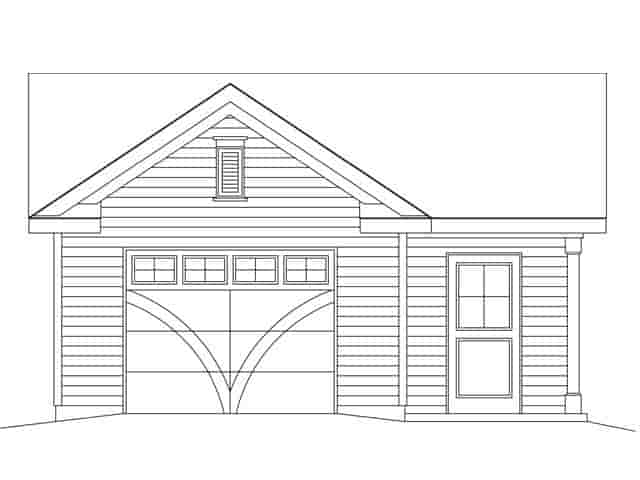 Garage Plan 45148 - 1 Car Garage Picture 3