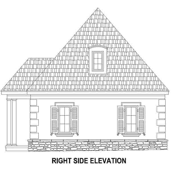 Garage Plan 45796 - 1 Car Garage Picture 1