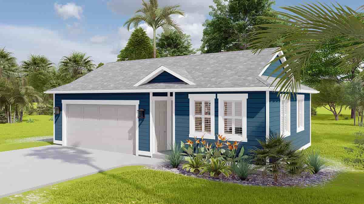 Garage Plan 50545 - 2 Car Garage Picture 1