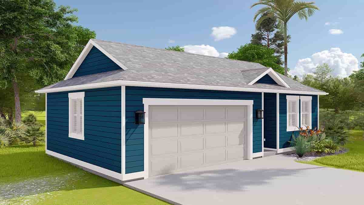 Garage Plan 50545 - 2 Car Garage Picture 2