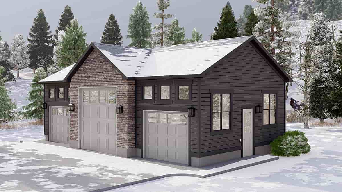 Garage Plan 50550 - 2 Car Garage Picture 1