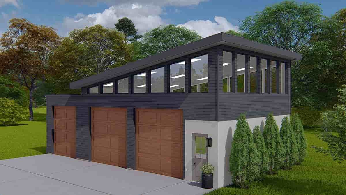 Garage Plan 50556 - 3 Car Garage Picture 1