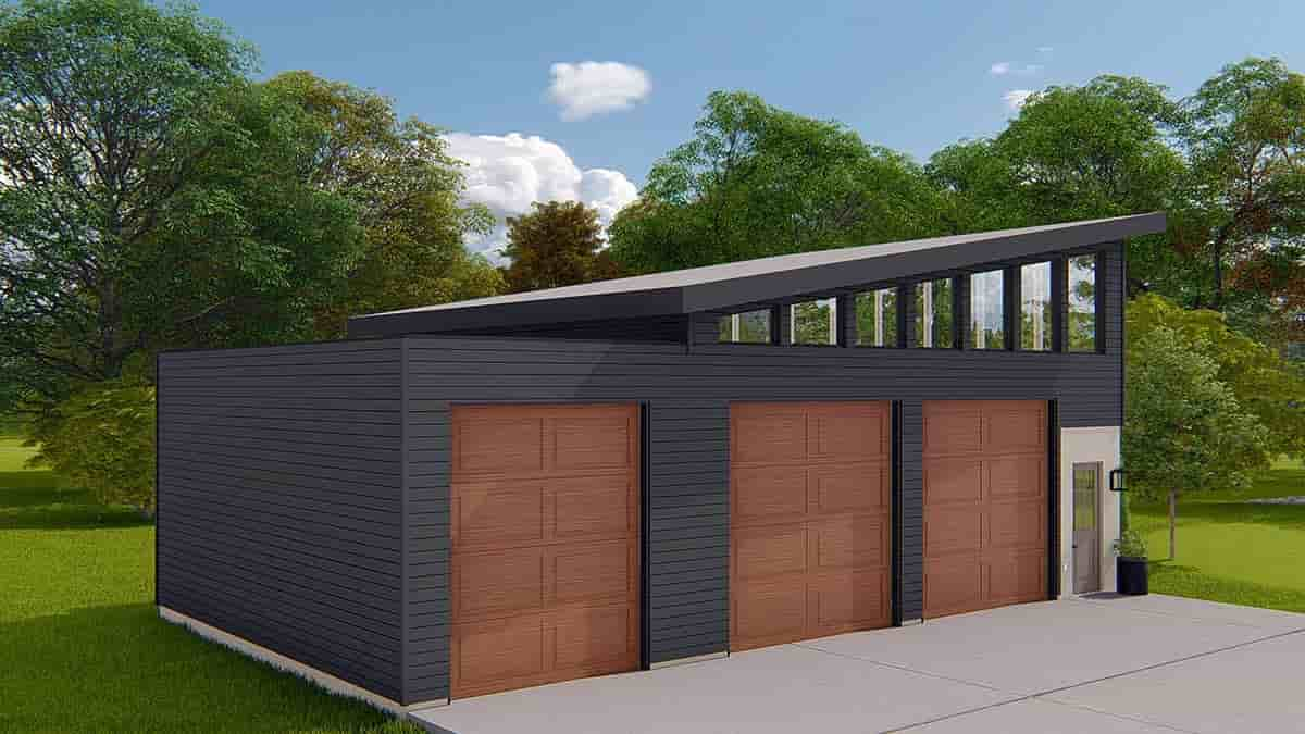 Garage Plan 50556 - 3 Car Garage Picture 2