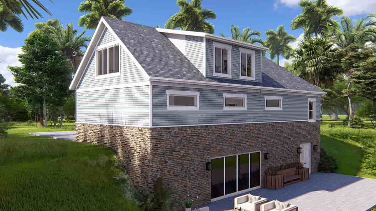 Garage-Living Plan 50563 Picture 1