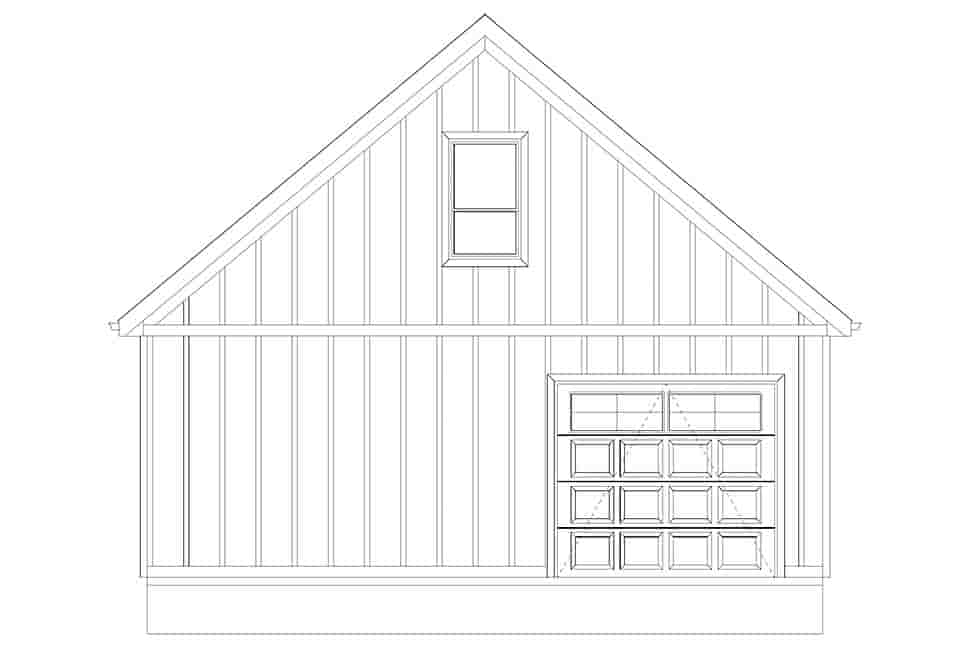 Garage Plan 50564 - 2 Car Garage Apartment Picture 9