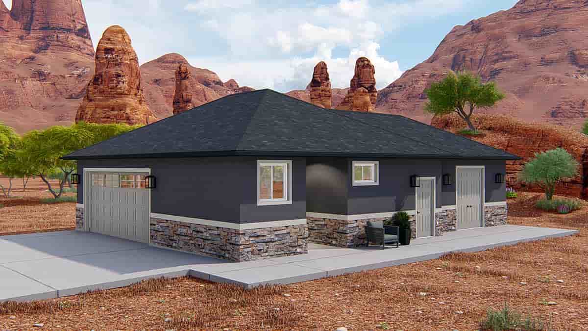 Garage Plan 50571 - 2 Car Garage Picture 2