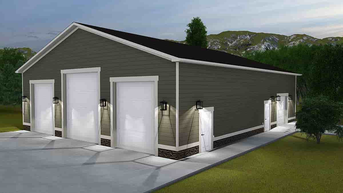 Garage Plan 50574 - 8 Car Garage Picture 1