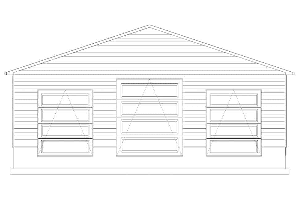 Garage Plan 50574 - 8 Car Garage Picture 4