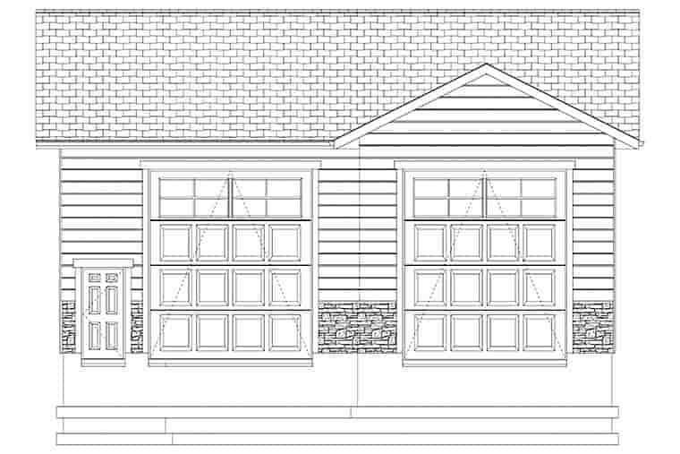 Garage Plan 50575 - 2 Car Garage Picture 5