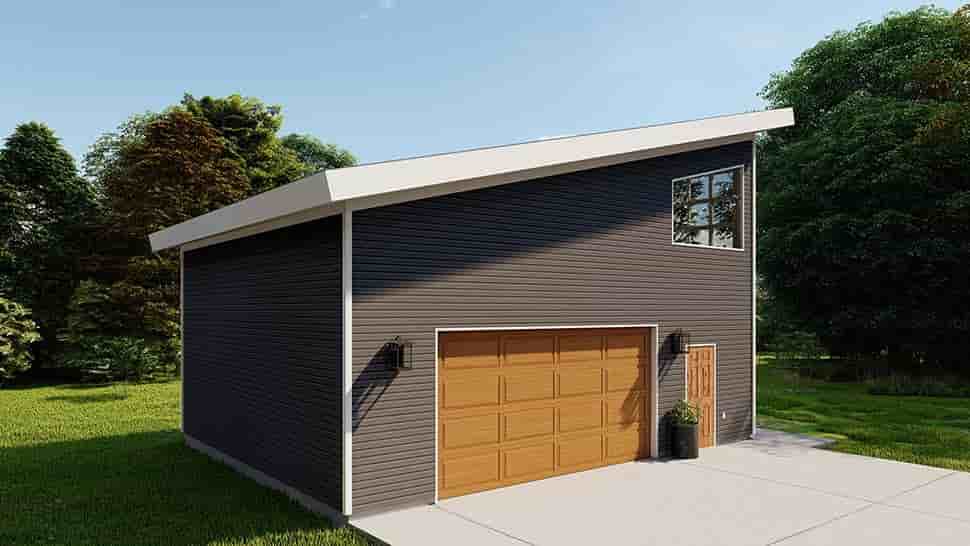 Garage Plan 50579 - 2 Car Garage Apartment Picture 3