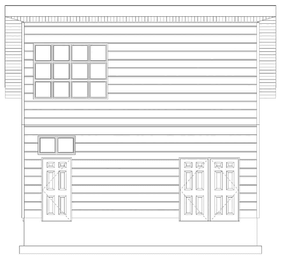 Garage Plan 50579 - 2 Car Garage Apartment Picture 8