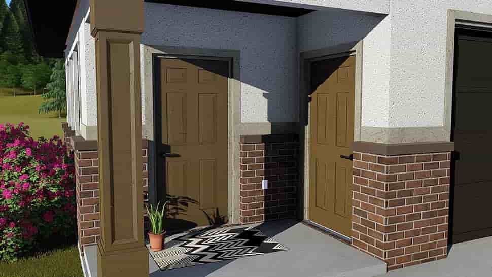 Garage Plan 50581 - 2 Car Garage Apartment Picture 3