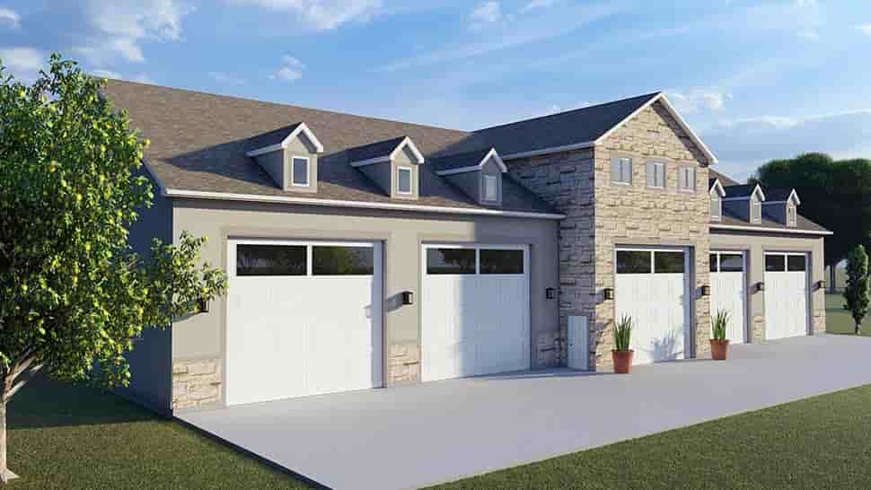 Garage-Living Plan 50595 Picture 3