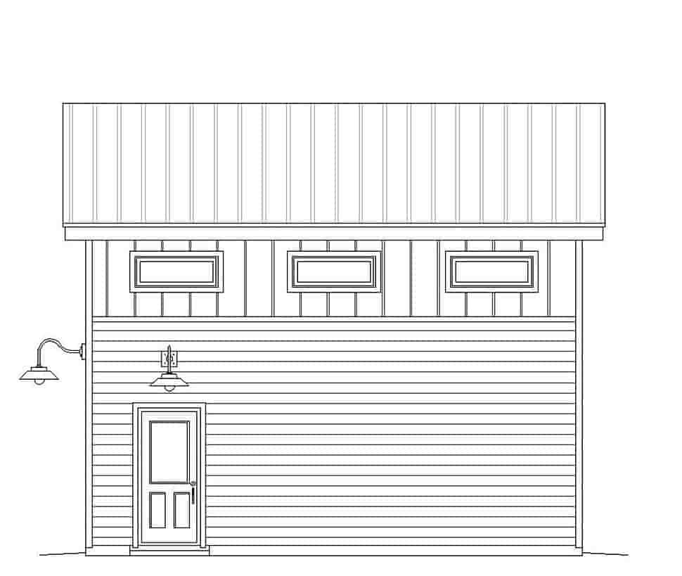 Garage Plan 51607 - 2 Car Garage Picture 1