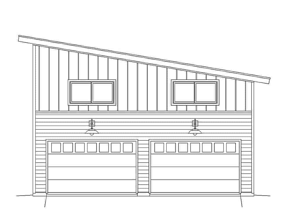 Garage Plan 51607 - 2 Car Garage Picture 3