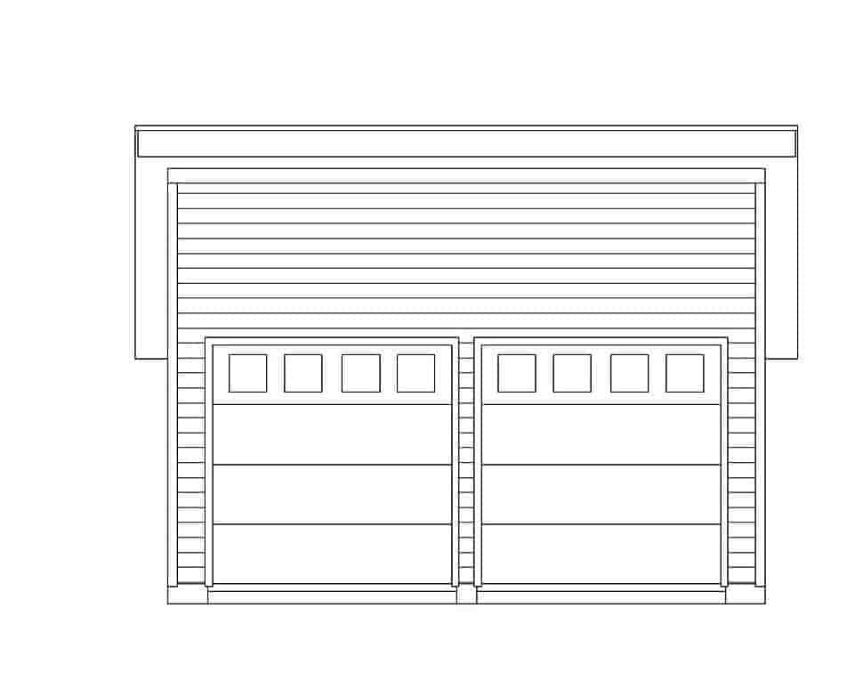 Garage Plan 51608 - 2 Car Garage Picture 3