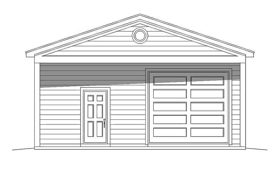 Garage Plan 51673 - 3 Car Garage Picture 3