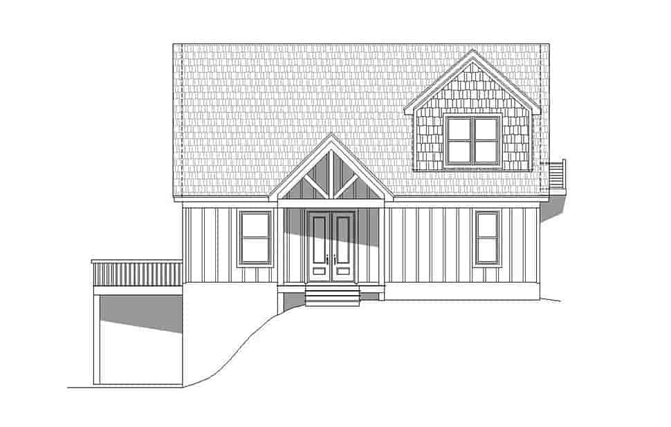 Contemporary, Country, Craftsman House Plan 51696 with 3 Bed, 2 Bath, 2 Car Garage Picture 3