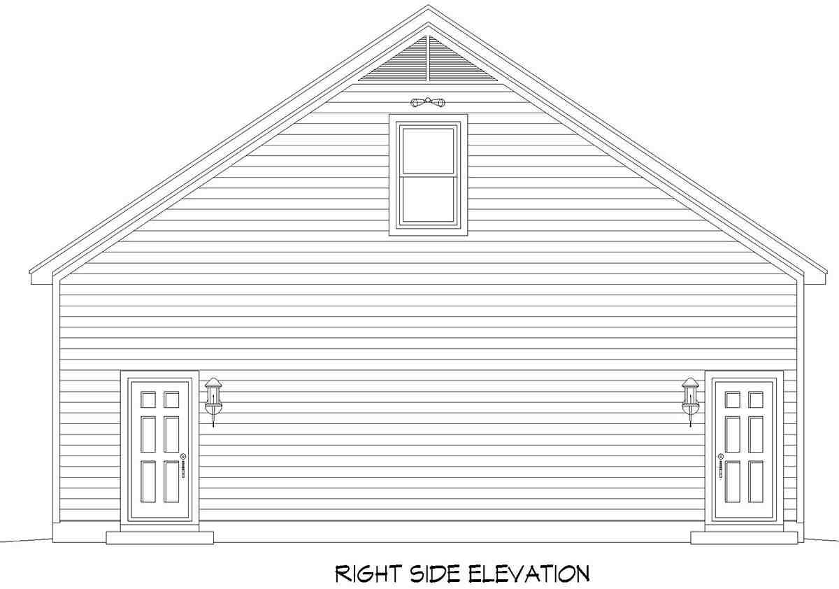 Garage Plan 52106 - 3 Car Garage Picture 1