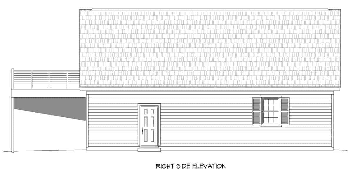 Garage Plan 52119 - 4 Car Garage Apartment Picture 1