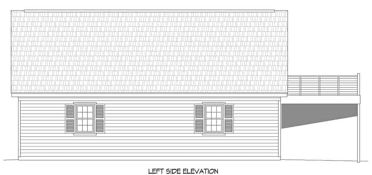 Garage Plan 52119 - 4 Car Garage Apartment Picture 2