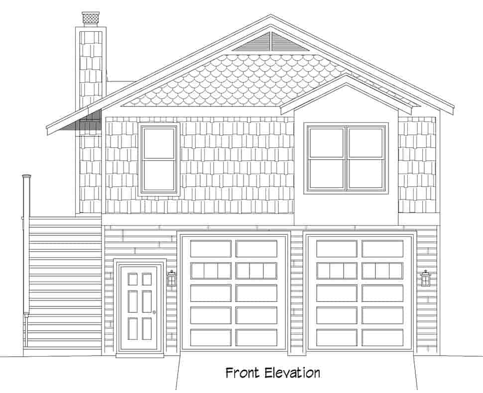 Garage-Living Plan 52147 Picture 3