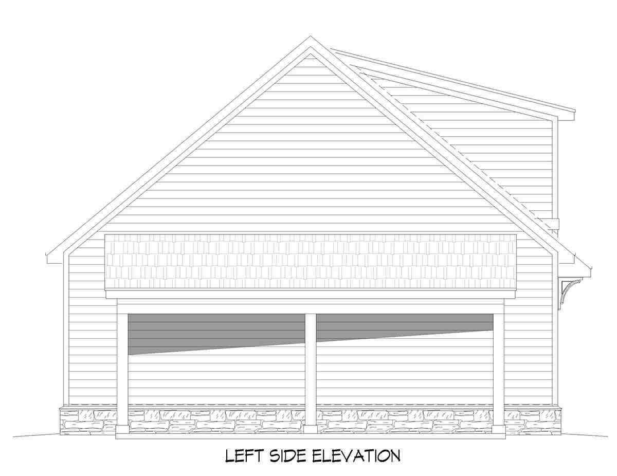 Garage Plan 52178 - 5 Car Garage Picture 2