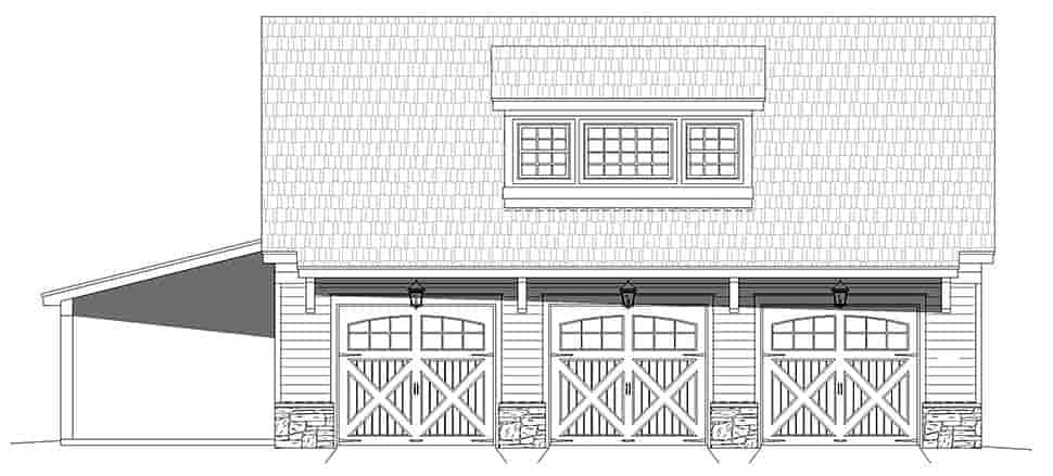 Garage Plan 52178 - 5 Car Garage Picture 3