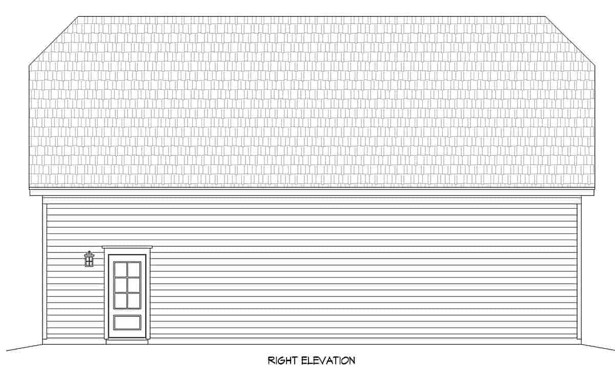 Garage Plan 52180 - 4 Car Garage Picture 1