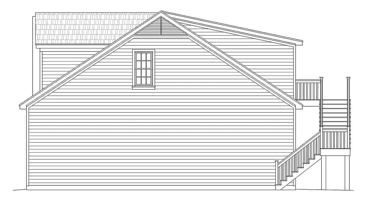 Garage-Living Plan 52188 Picture 1