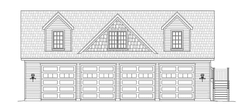 Garage-Living Plan 52188 Picture 3