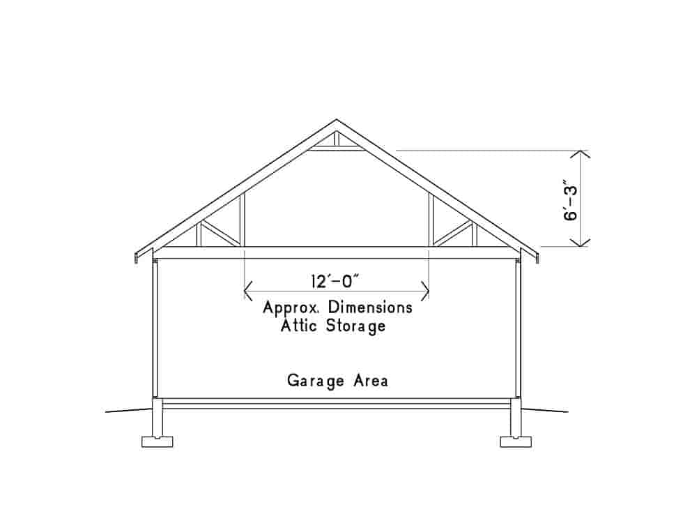 Garage Plan 52224 - 2 Car Garage Picture 3