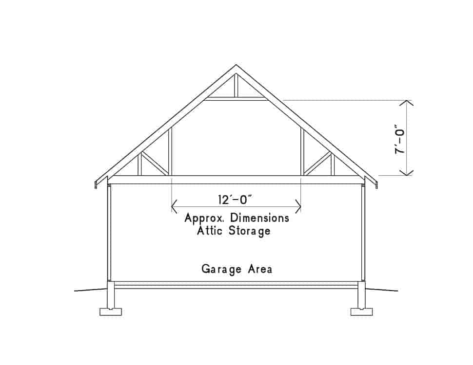 Garage Plan 52225 - 2 Car Garage Picture 3