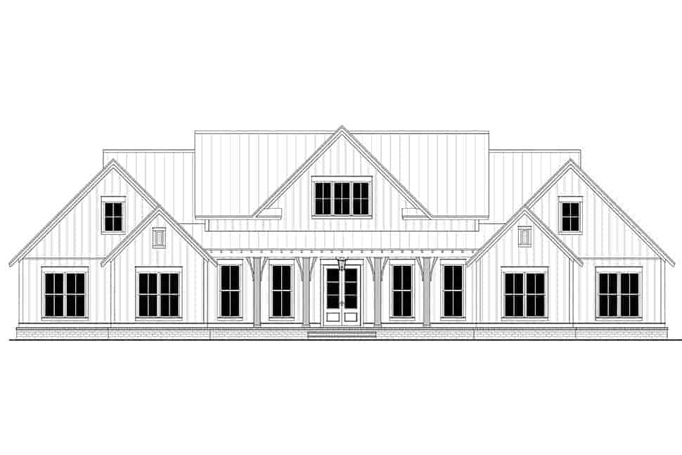 Country, Farmhouse, Traditional House Plan 56716 with 4 Bed, 4 Bath, 3 Car Garage Picture 3
