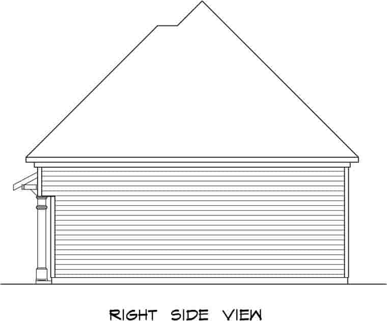 Garage Plan 58247 - 3 Car Garage Picture 2