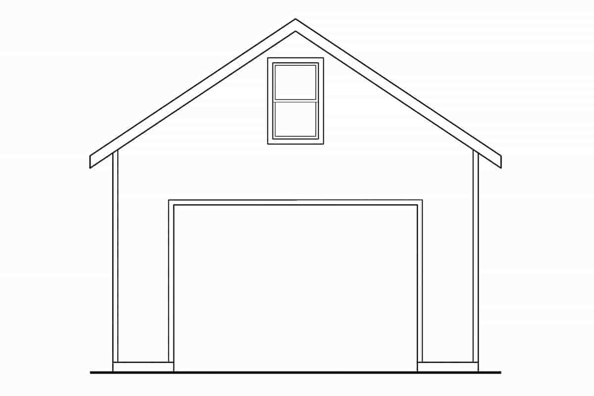 Garage Plan 59455 - 3 Car Garage Picture 1