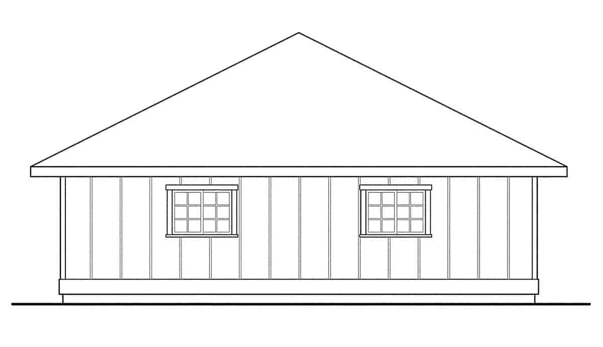 Garage Plan 59470 - 3 Car Garage Picture 1