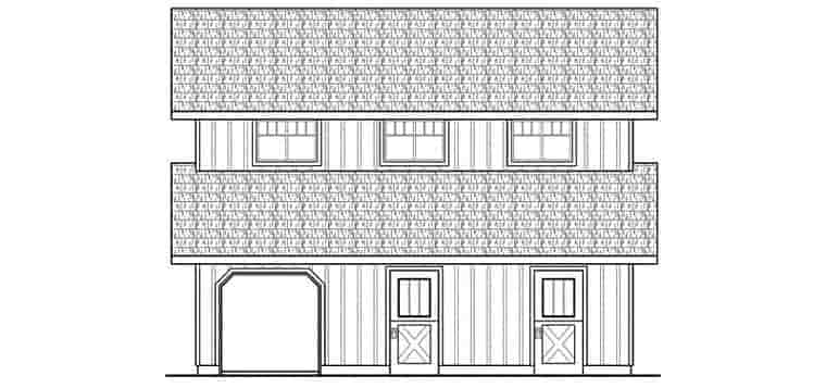 Garage Plan 59474 - 0 Car Garage Apartment Picture 2