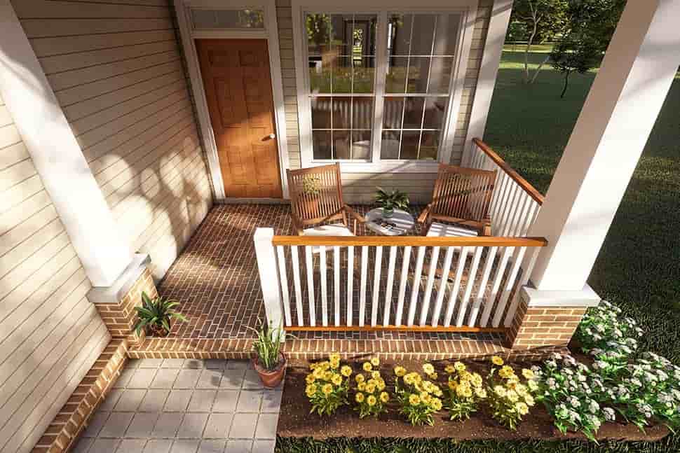 Plan 61448 | Traditional Style with 3 Bed, 2 Bath