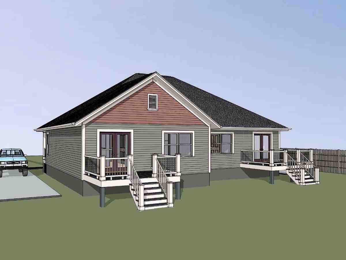 Multi-Family Plan 72782 Picture 1