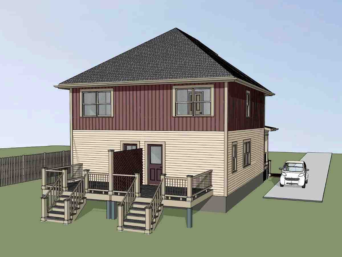 Multi-Family Plan 72793 with 4 Bed, 4 Bath Picture 2