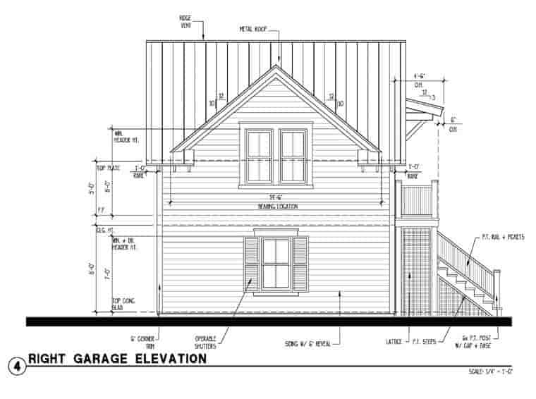 Garage Plan 73760 - 2 Car Garage Apartment Picture 2