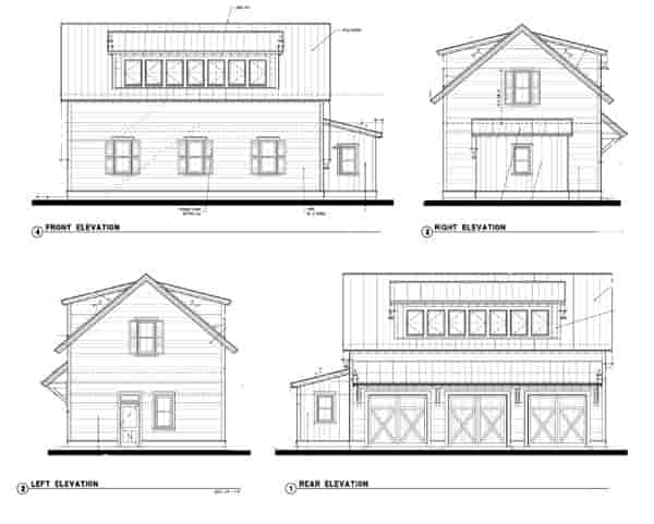 Garage Plan 73781 - 3 Car Garage Apartment Picture 1