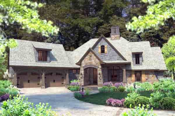 Cottage, Craftsman, Tuscan House Plan 75134 with 4 Bed, 4 Bath, 2 Car Garage Picture 62
