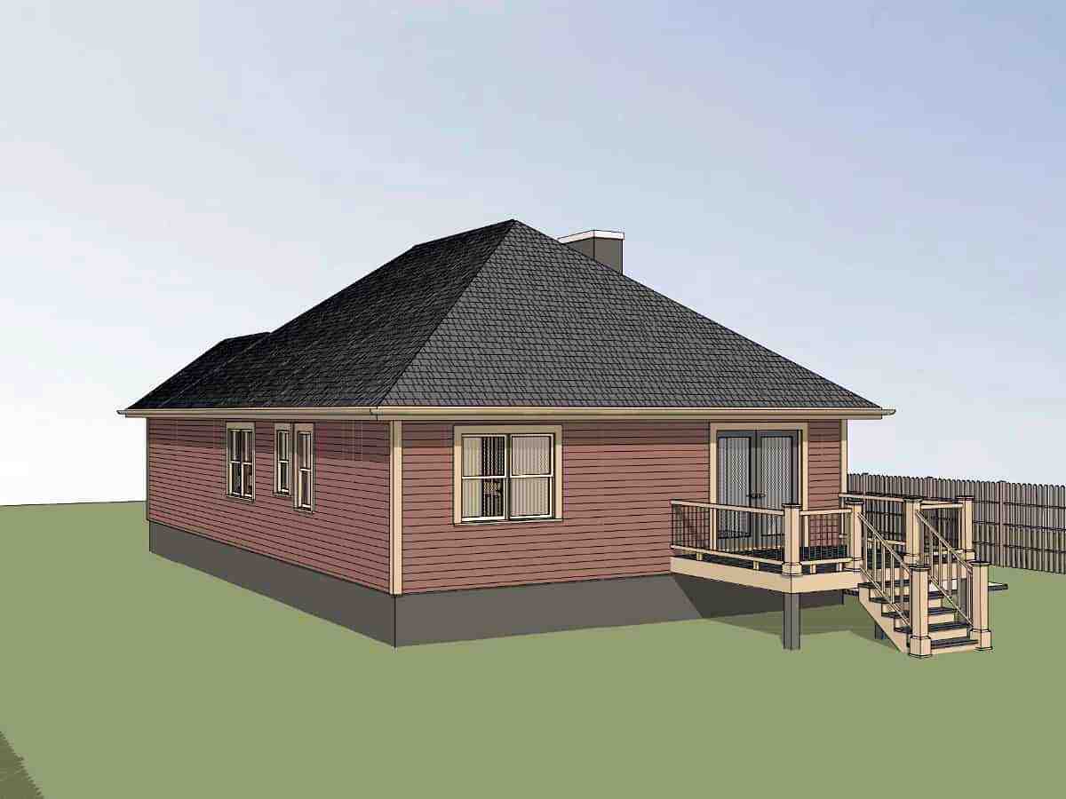 Bungalow, Cottage House Plan 75537 with 3 Bed, 2 Bath Picture 1