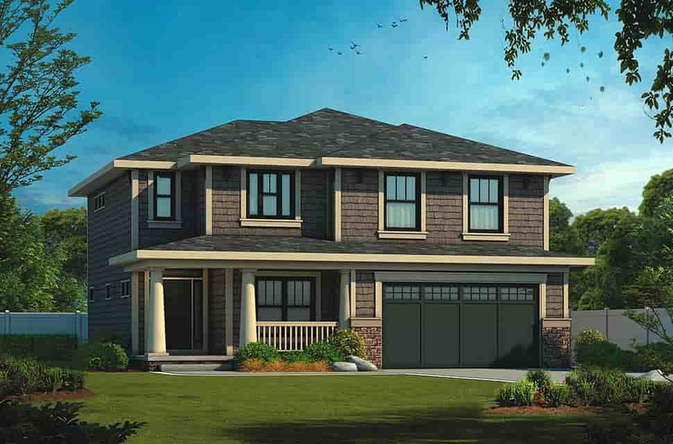 Plan 75766 | Traditional Style with 4 Bed, 3 Bath, 2 Car Garage