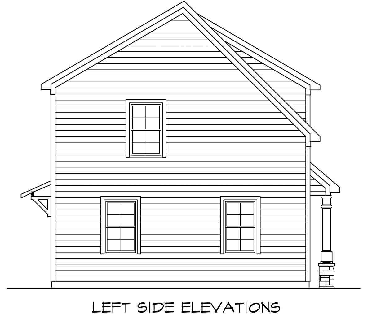 Garage-Living Plan 76730 Picture 2