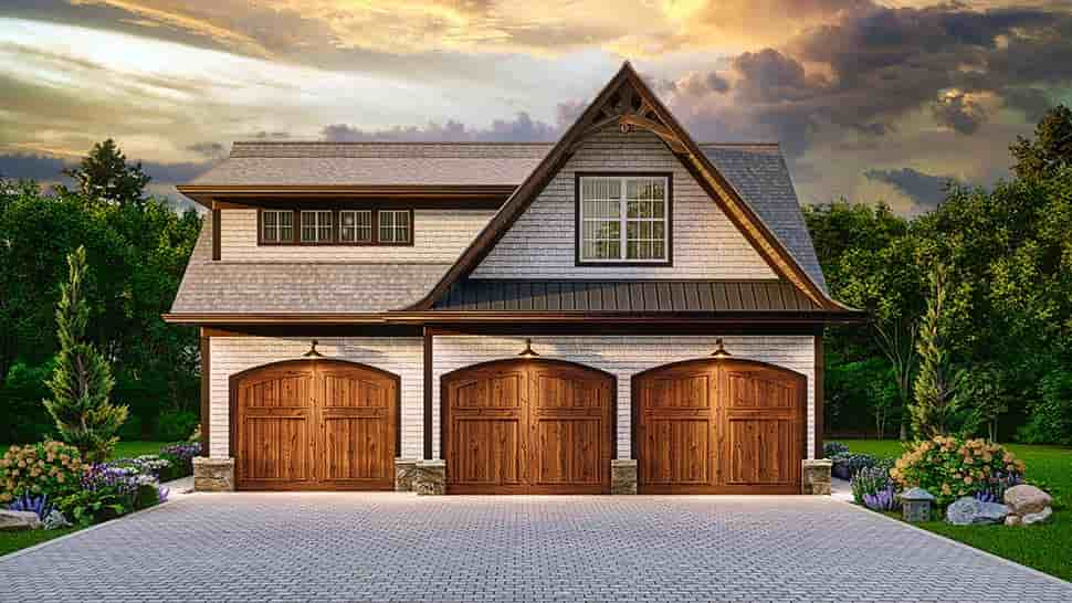 Garage Plan 80737 - 3 Car Garage Picture 4