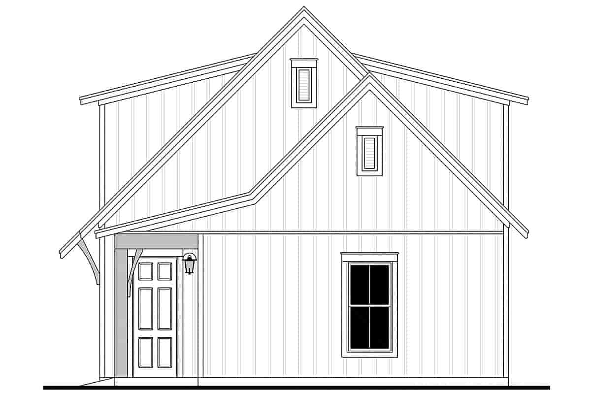 Garage Plan 80808 - 3 Car Garage Apartment Picture 1