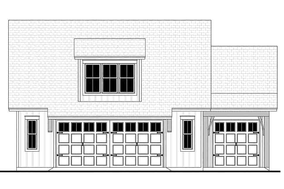 Garage Plan 80808 - 3 Car Garage Apartment Picture 3